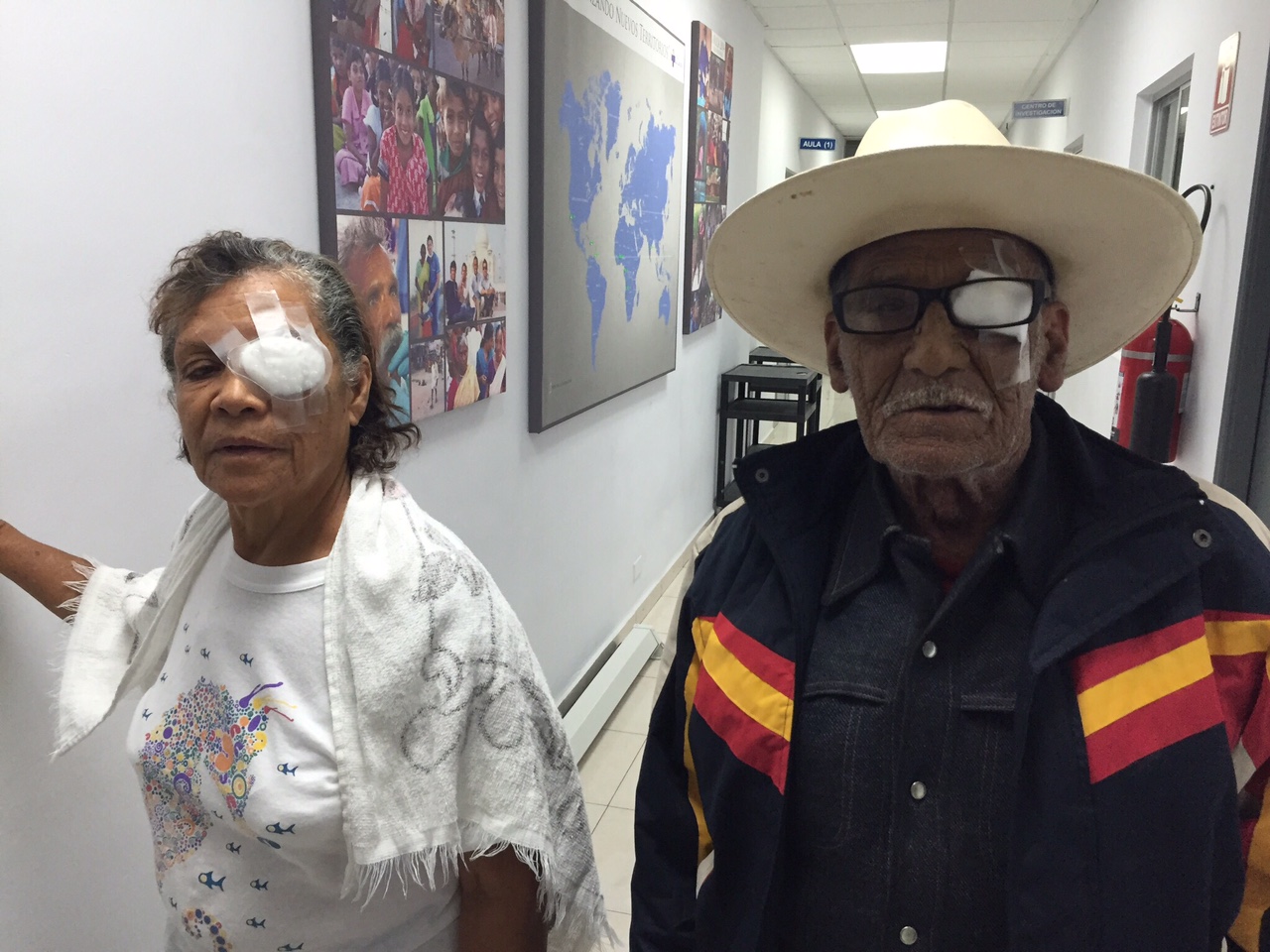 Mexican Citizens after receiving Eye Treatment