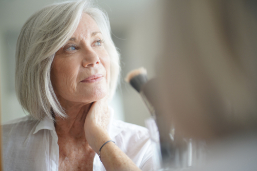 woman looking off into the distance